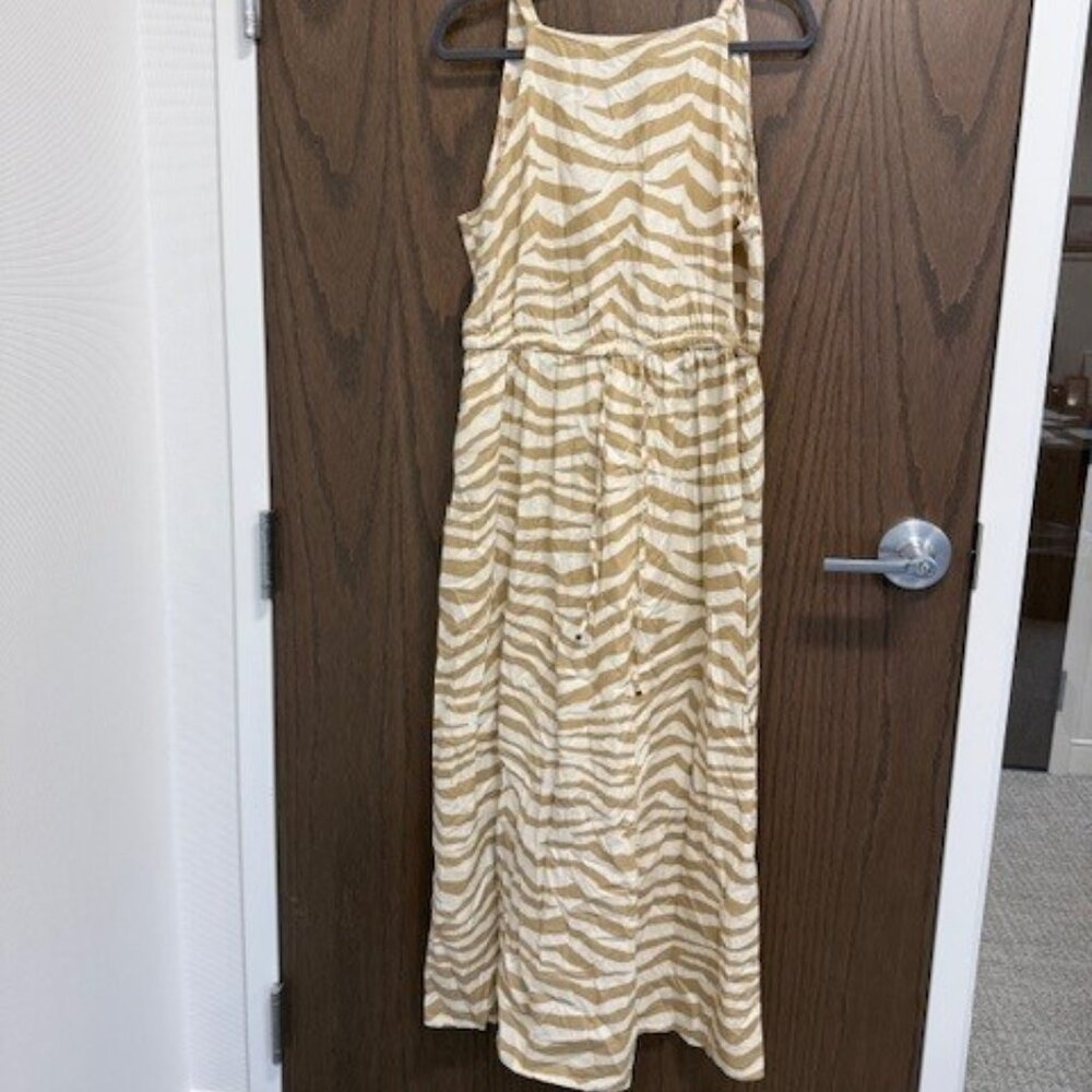 Loft Zebra Print Sleeveless Maxi Dress NWT